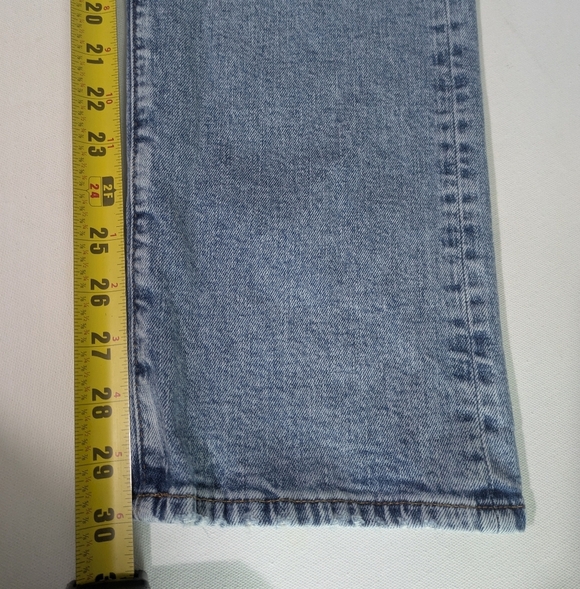 American Eagle Men's 33*34 Orginal Straight Jeans Stretch Denim Blue EUC - Picture 12 of 14